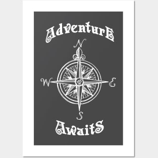 Adventure Awaits Compass Rose Posters and Art